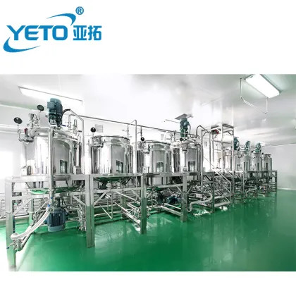 1000L Automatic Cosmetics Manufacturing Machinery: Vacuum Emulsifier Mixer