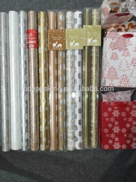 foaming and hot foil wrapping paper and bag set