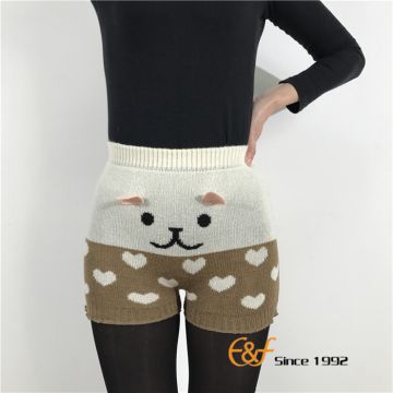 高品質レディースモコモコあったか1分丈パンツ