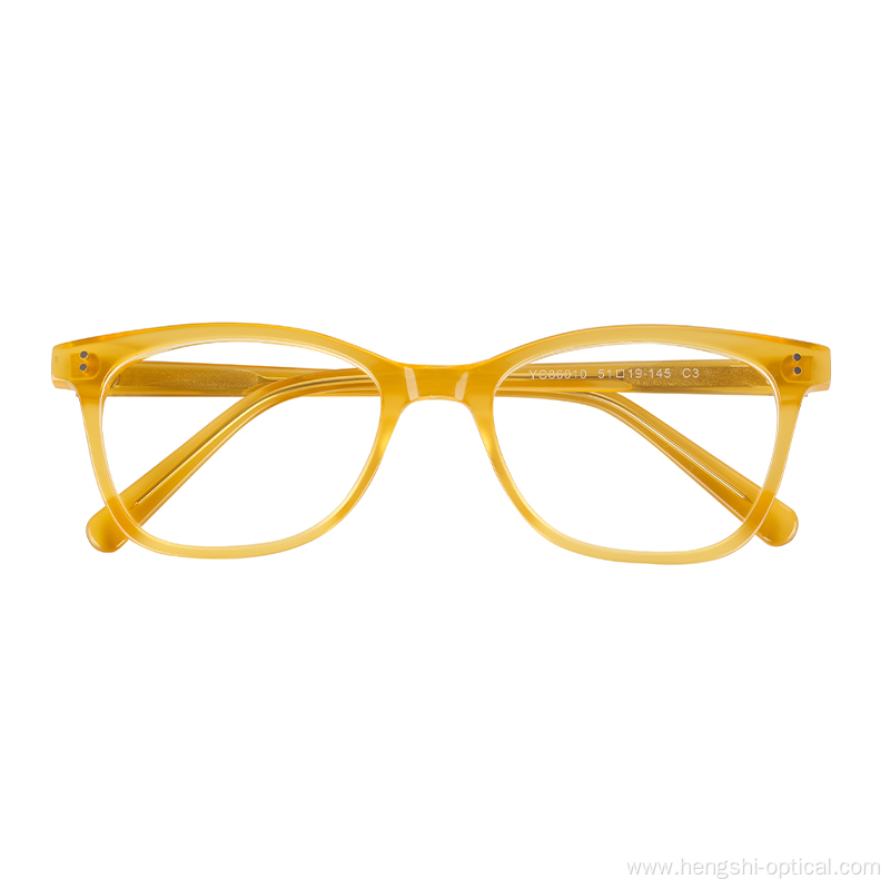 Yellow Optical Acetate Glasses Frames