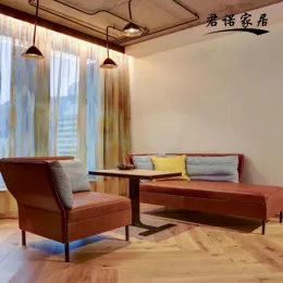 Retro Light Luxury Single Leisure Sofa Combination