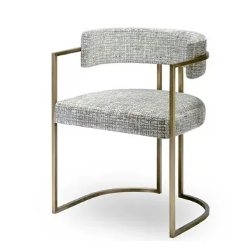 Italian Light Luxury Dining Chair high Back armchairs