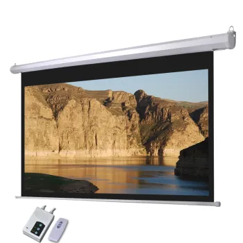 16:9 Home Cinema Electric Projection Screen \Motor Projector Screen Electric Screen With Remote Control