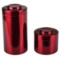 2pcs Stackable Stainless Steel Airtight Canister Set