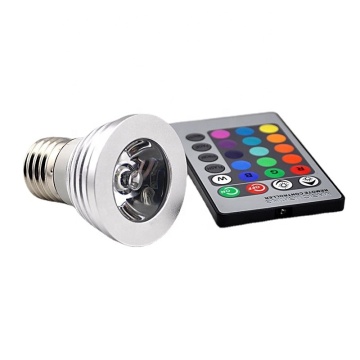 Factory Price Wholesale Smart 12V LED MR16 RGB Color Changing Spot Light Bulb with Remote