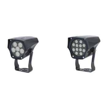 Outdoor LED flood light under the tree