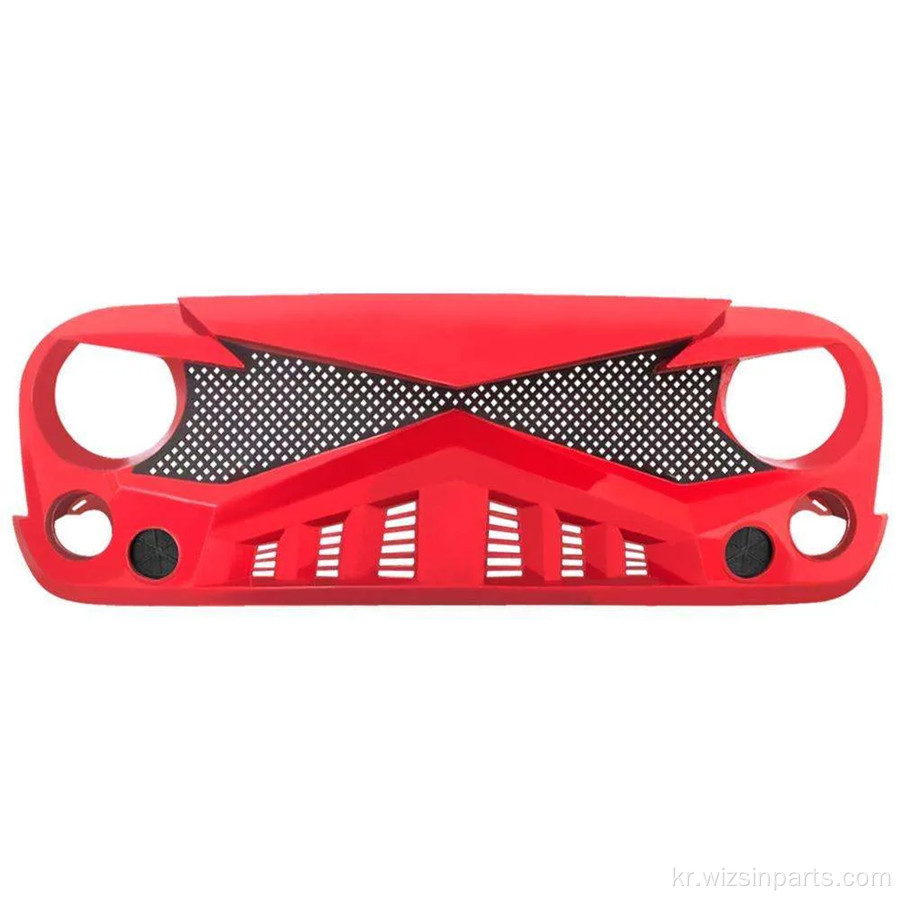 Jeep Wrangler JK를위한 Hawke Grille Red