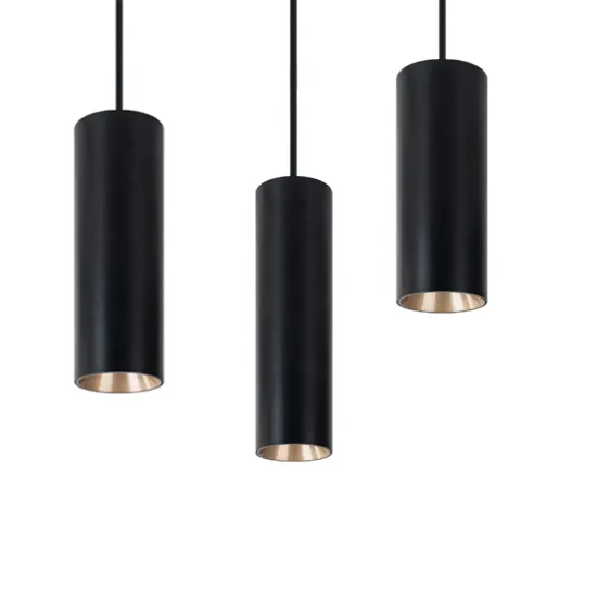 Contemporary Modern Black Ceiling Pendant Light - Factory Price 8w to 30w Cylindrical Chandelier