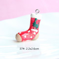 Resin christmas boots charms flatback jewelry for beginners