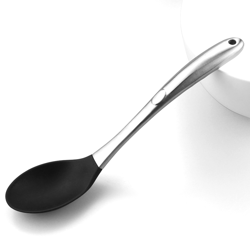 Stainless Steel Handle Solid Spoon