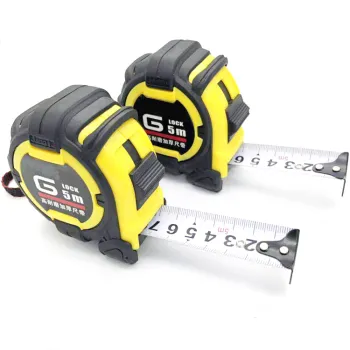 Custom Logo Steel ABS Measuring Tape with Rubber Coating in 3/5/7.5/10m Lengths