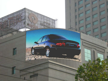 Curved / Cylinder Led Sign Display , P20 2r1g1b Led Panel Screen For Square