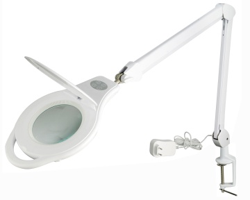 Brightech LightView Pro Magnifying Floor Lamp with Light and Stand for Facials and LED Work