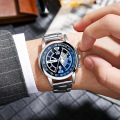 Quartz Chronograph Stainless Steel Wrist Watches for men