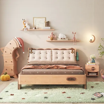 Modern Children's Solid Wood Cookie Cartoon Princess Kids Bed