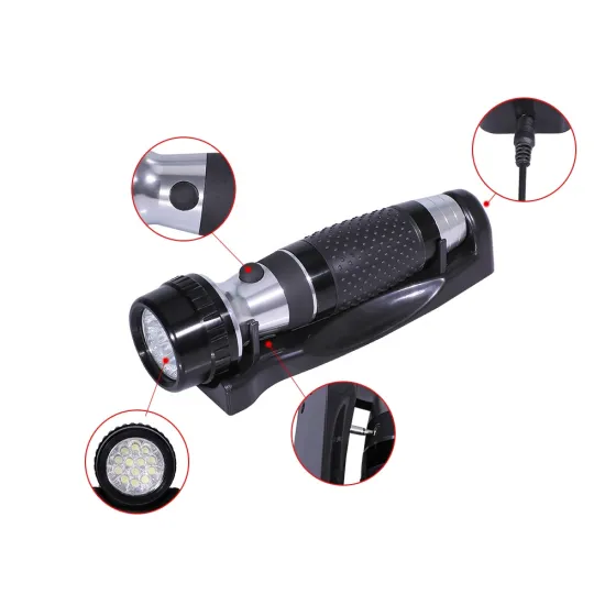 Hotel Emergency Flashlight: High-Selling Wall-Mounted Aluminium Alloy Torch for Guest Rooms