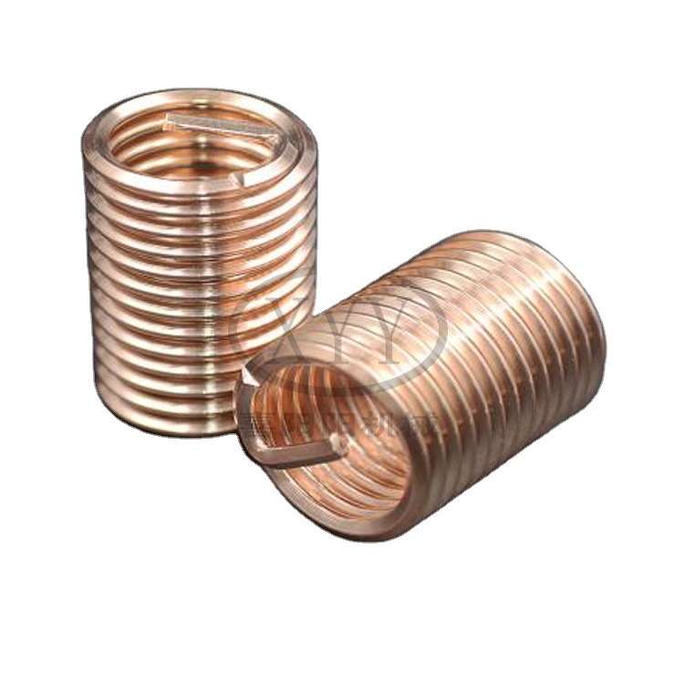 2024 China M6*1*1.5D Brass  Screw Insert M10 Thread Size Fasteners for Steel/Stainless Steel/Copper Metric System