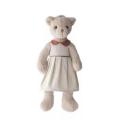 White standing bear plush sleeping toy for children