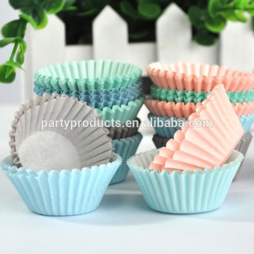 mini colorful printing paper cake cups for wedding or party supplies