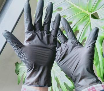 Disposable Black Nitrile Gloves