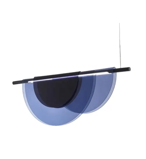 New Designer Blue and Dark Smoke Acrylic Pendant Light