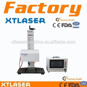 desktop bench type pneumatic dot peen marking machine on metal