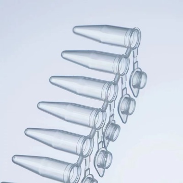 8 튜브 원뿔 바닥 PCR 튜브 스트라이프 0.2ml- 블루