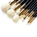 12pcs pinceau de maquillage professionnel naturel / synthétique pour cheveux