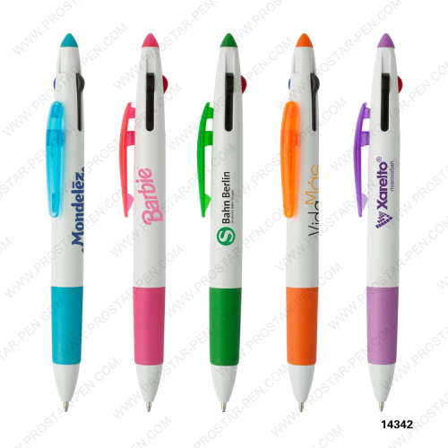 promotional 3 color plastic ballpoint pen