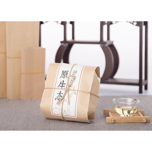 Customized printed 5g 10g 20g 100g 150g 200g 250g 500g kraft paper tea packaging bags for Candy/Nuts with easy tear opening