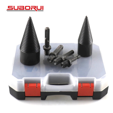 SUBORUI SDS Hex Shank Firewood Wood Log Splitter & Drill Bit Set