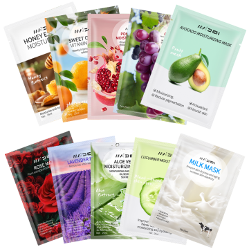 Wholesale Natural Plant Facial Masks - Avocado & Honey Whitening Moisturizing Sheet Masks