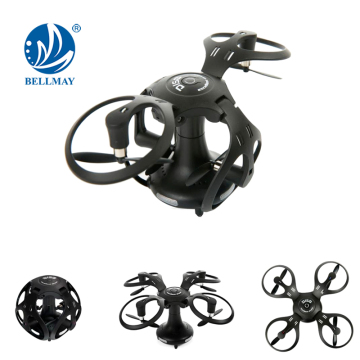2.4G MINI พ็อกเก็ตแบบพับได้ Drone หมุน 360 องศายูเอฟโอ RC Ball Shaped Quadcopter RC Drone