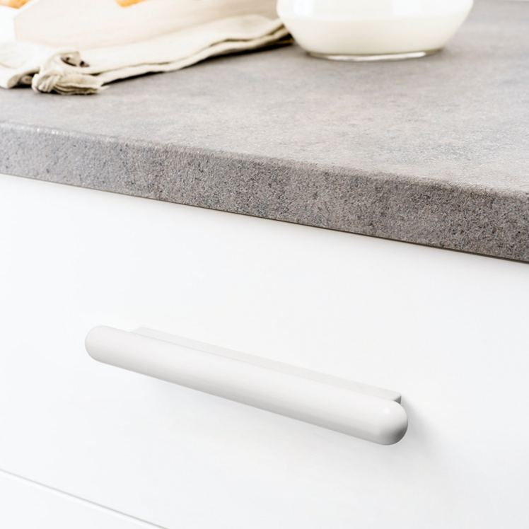 white drawer pulls