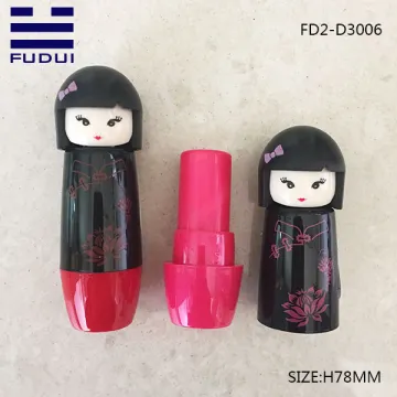 Custom cute young girl lipstick tube bottle packaging