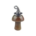 Fancy Jasper Mushroom Wizard Cap Pendant for Making Jewlery 15X20mm Stone Halloween Charms