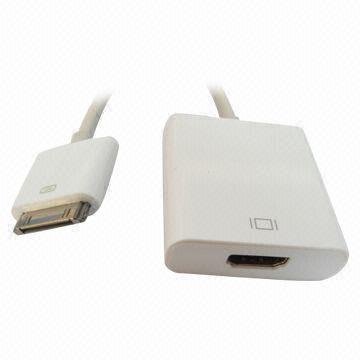 HDMI® HDTV AV Adapters Cable, Suitable for iPad, iPhone 4 and iPod Touch