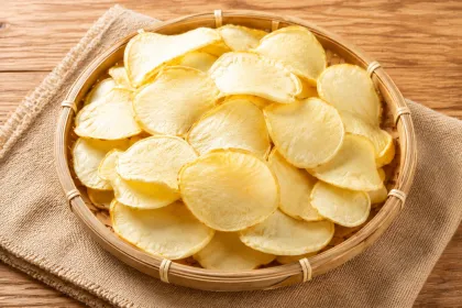 Dried potato chips Foods