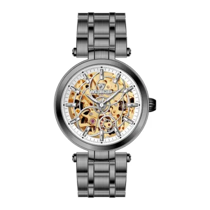 Fashion skeleton women's Mechanical Watch
