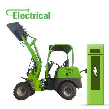 Topsense Super Battery Power Zero Noise Electo Mini Radlader Four Wheel Drive E Loader 06