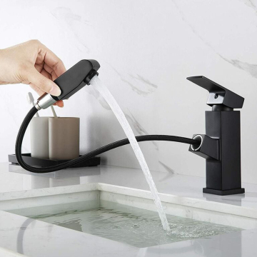 Robinet de mélangeur de cuisine de cuisine de luxe noir 304 en acier inoxydable avec eau potable
