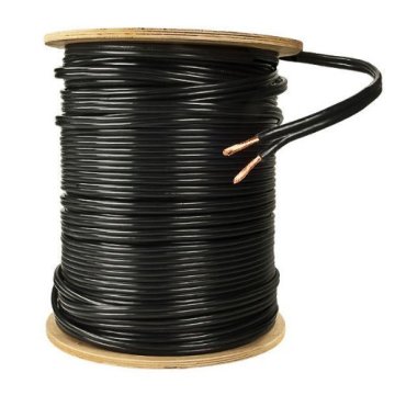 Low Voltage Cable Landscape Lighting Wire 500ft Spool - 12/2, 14/2, 16/2 AWG Electrical Wires