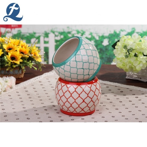 Stripe Design Transportation Garden Planting Flowerpot