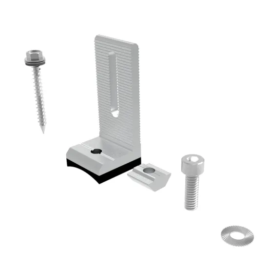 Curved Bottom L Type Tile Roof Solar Bracket Hook for Panel Mounting