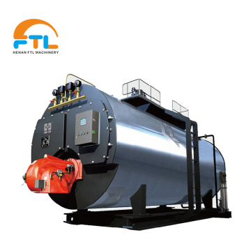 1 tonne par heure Horizontal Fire Tube à vapeur chaudière avec brûleur italien, exploité par diesel ou gaz naturel - CE &amp; ISO certifié