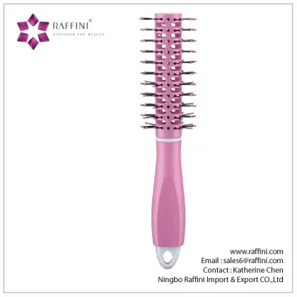 Raffini New China Supplier Plastic with sparse Comb Round hairbrush