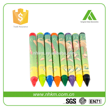 EN71& LHAMA Test Passed 8 Color non-toxic wax crayon set with crayola quality