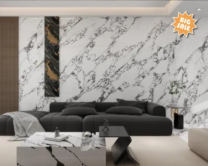 3000X1500X9mm Bulgari White Sintered Stone Slab Wall Stone Price