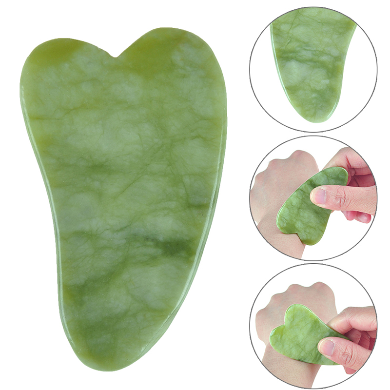 3 Style New Natural Jade Stone Guasha Board Massage Tool SPA Therapy Gua Sha Massager Antistress Body Care Scraping Board