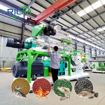 RICHI Complete Floating Aquatic Feed Production Line Supplier